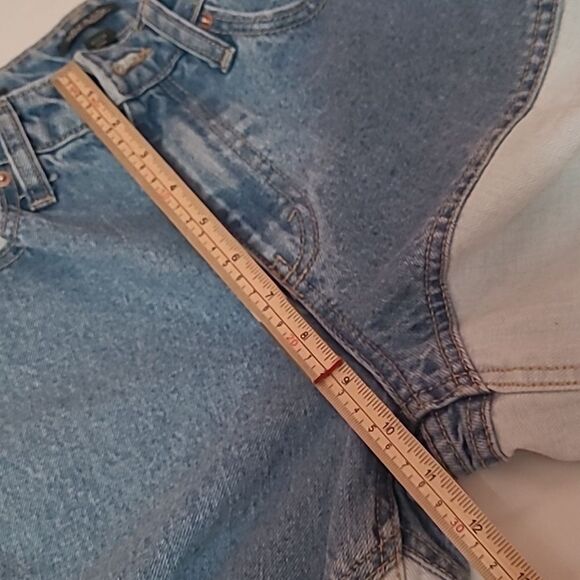 Patchwork high rise jeans size 24x29.5 90s women's retro relaxed straight leg - Picture 12 of 12